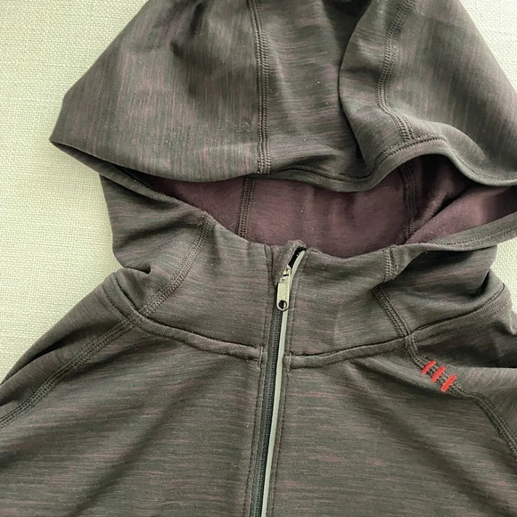 LULULEMON Mens Vent Tech 1/2 Zip Long Sleeve Shirt with Hood Size M - Picture 11 of 13